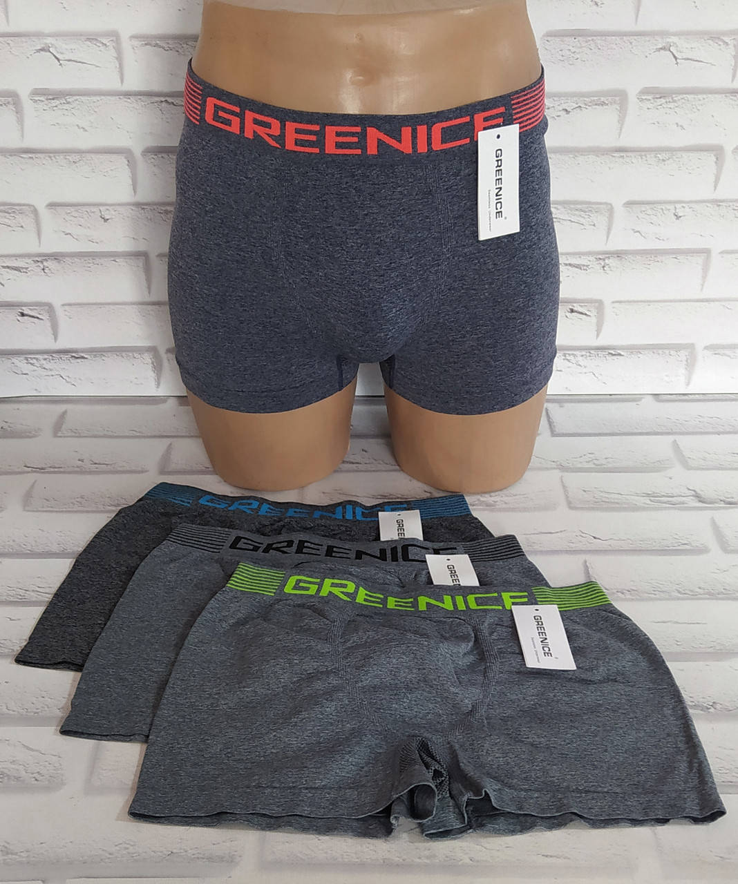 

Трусы мужские бесшовные Greenice M\L 48-50 р. 4460, Разные цвета