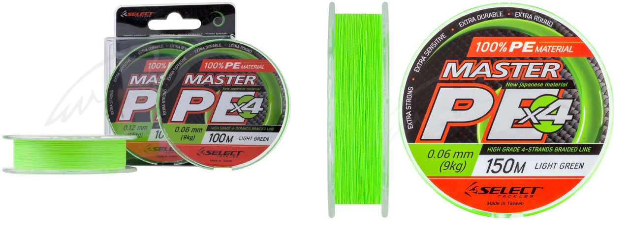 

Шнур Select Master PE 100м, Салатовый