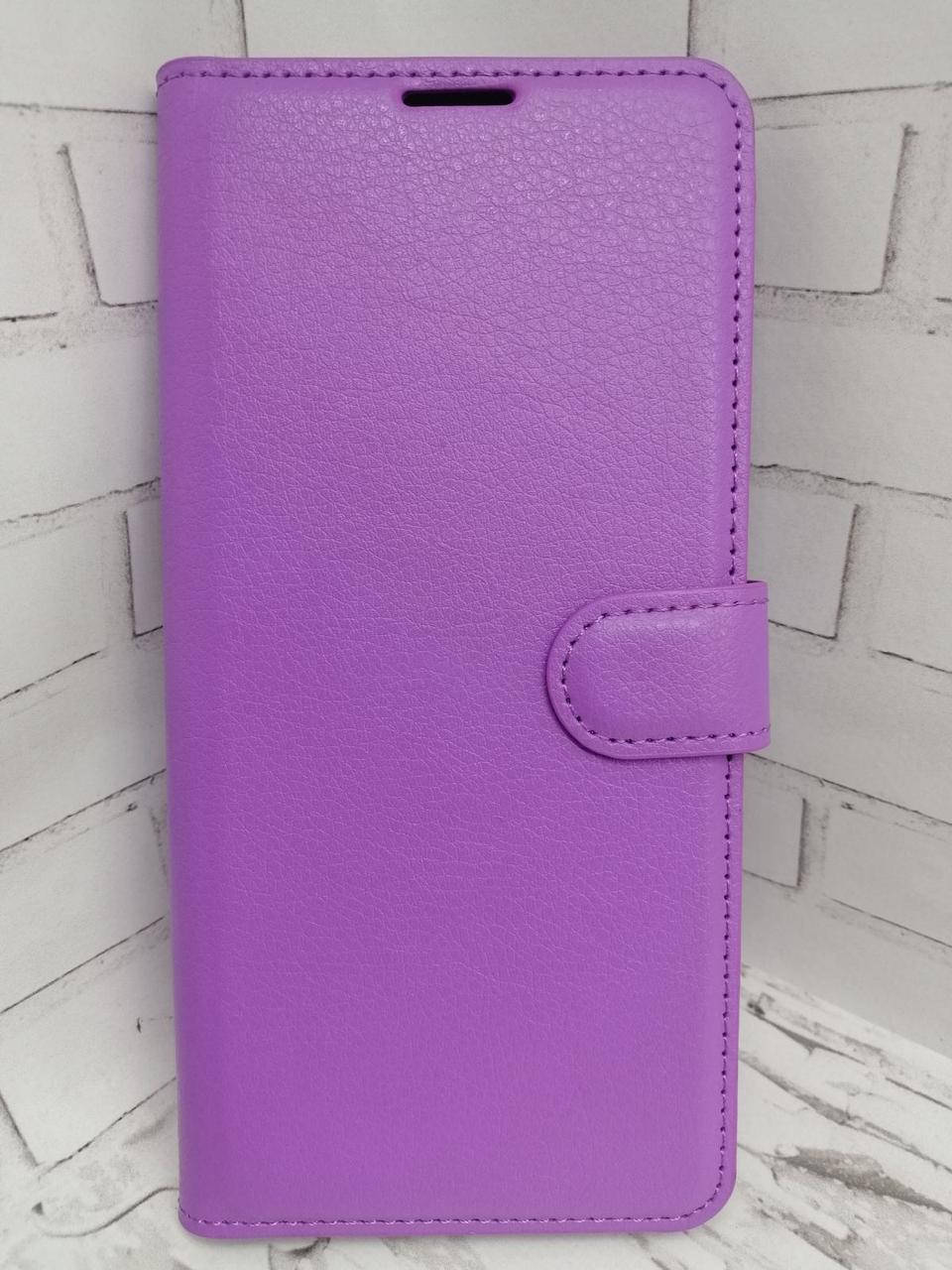 

Чехол книжка для Motorola Moto G10 / G20 / G30 Luxury фиолетовый, Черный