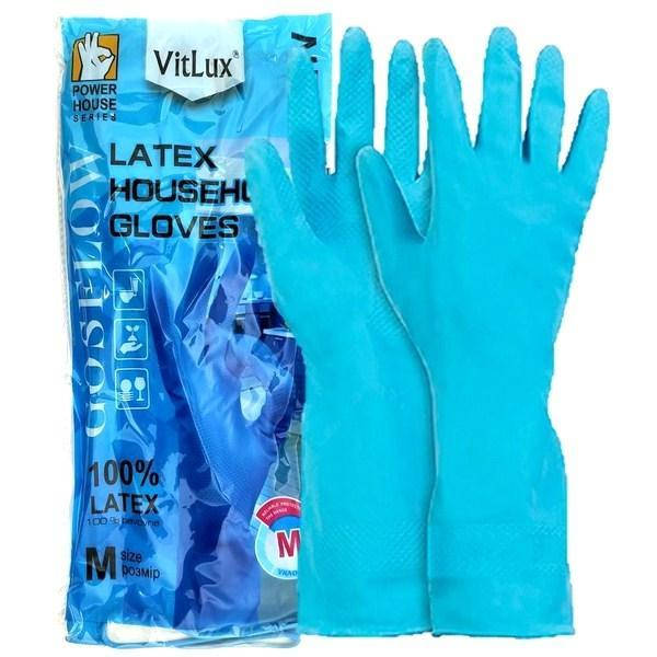 

Перчатки хозяйственные VitLux "HOUSEHOLD", размер  (1/12/120