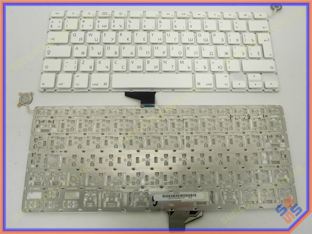 

Клавиатура для APPLE A1342 (RU White Big Enter)., Белый