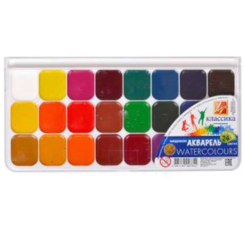 

Акварель Луч "Класика" 24 кол. мед. б/п 19С1294-08