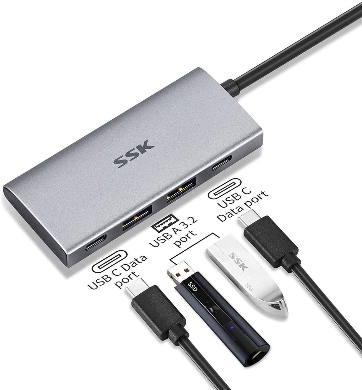 

Хаб USB HUB SSK SC109 Type-C