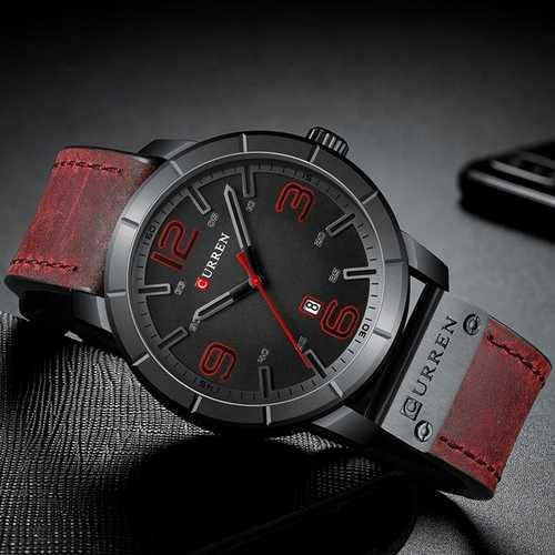 

Часы мужские наручные противоударные Curren 8327 Red-Black