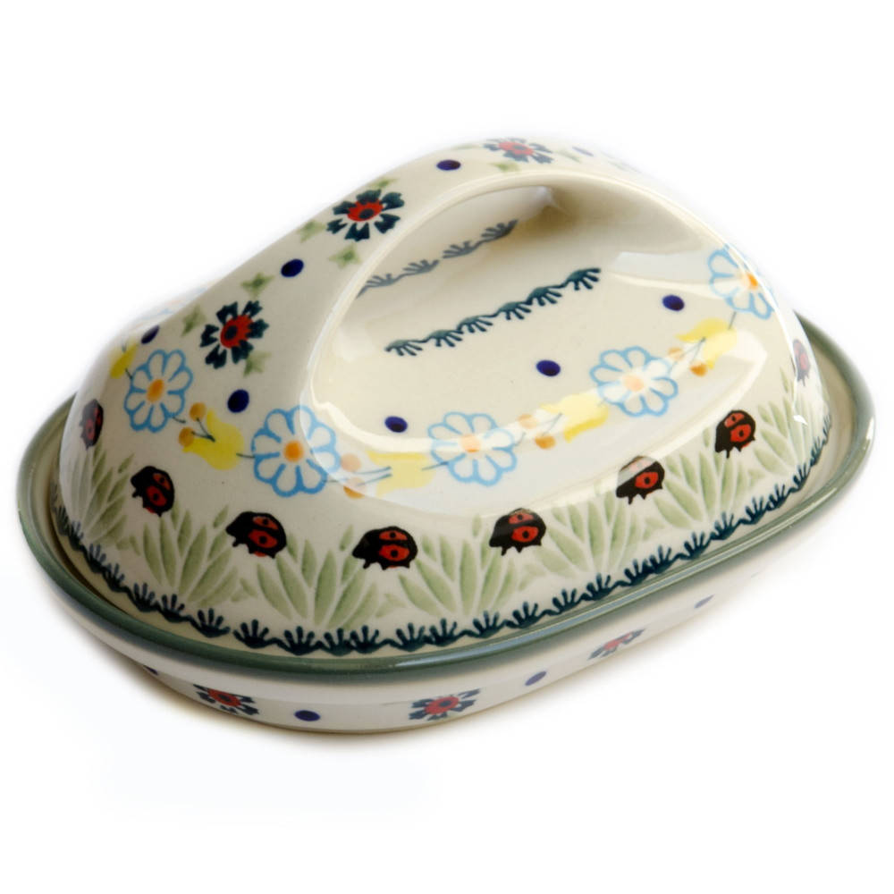 

Масленка овальная высокая 18х14 Ladybug, Разные цвета