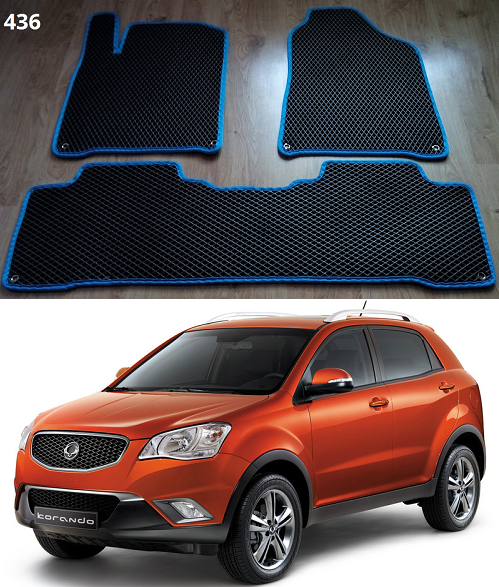 

Коврики ЕВА в салон Ssangyong Korando '11-, Черный