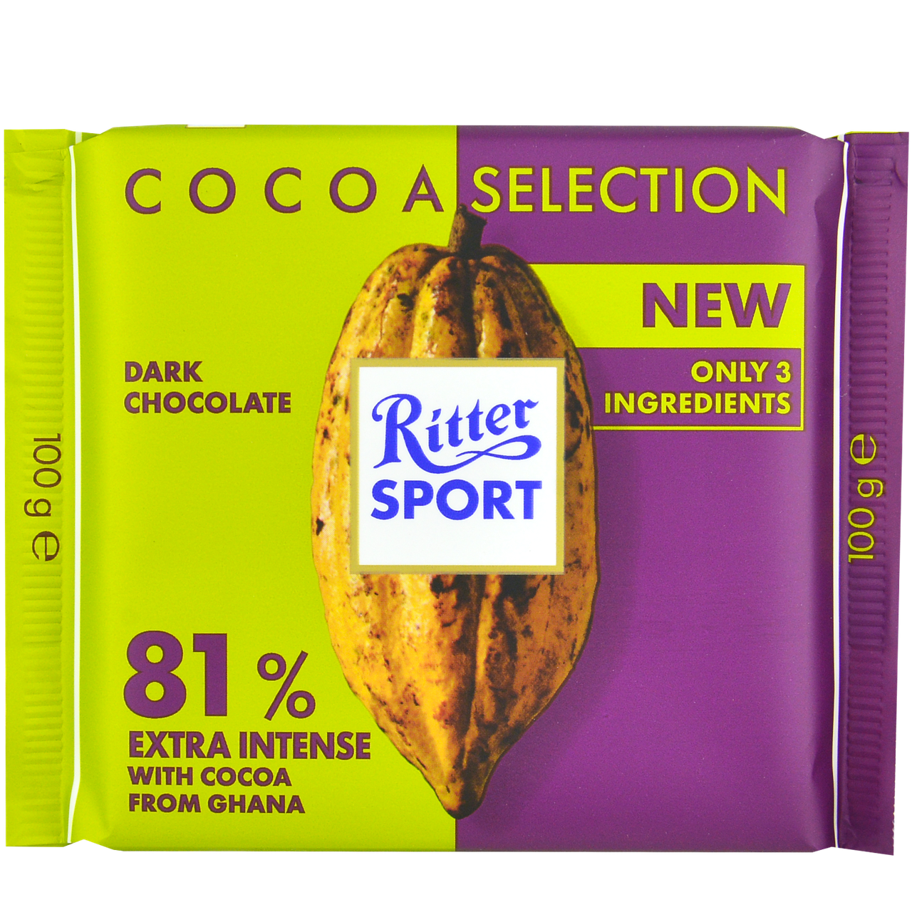 

Шоколад Ritter Sport темный 81% какао 100 г (1уп/12шт)