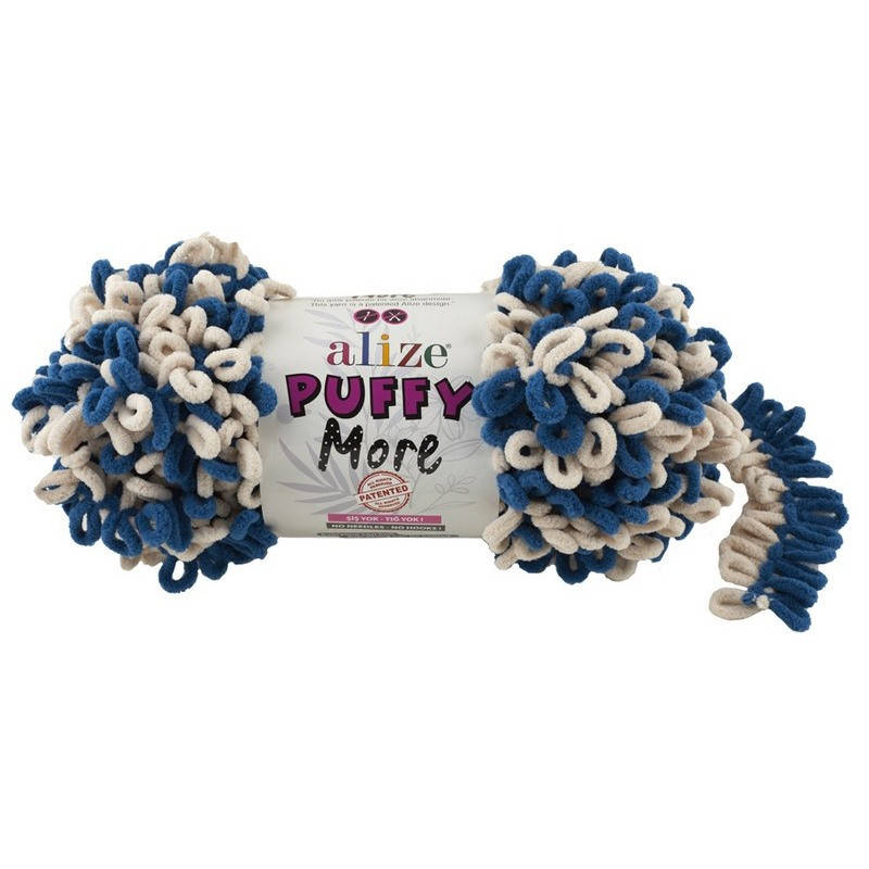 

Alize Puffy More 6263 петрольный с молочным