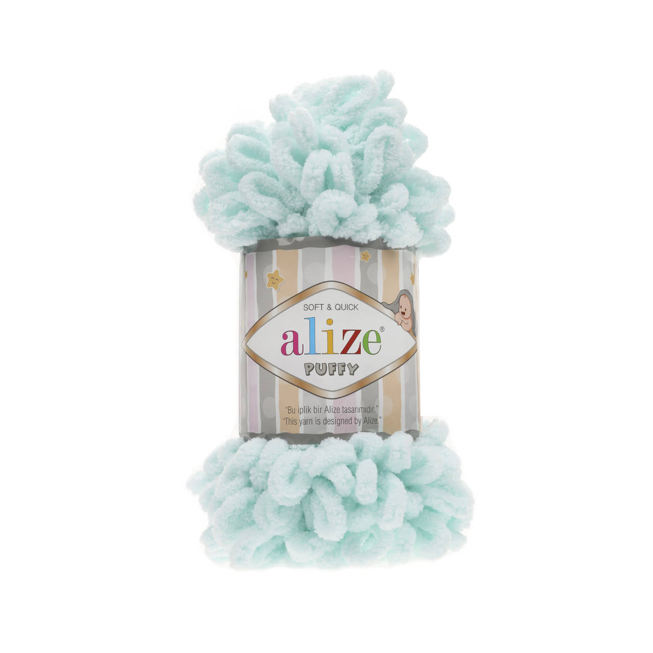 

Пряжа фантазийная Alize Puffy № 15