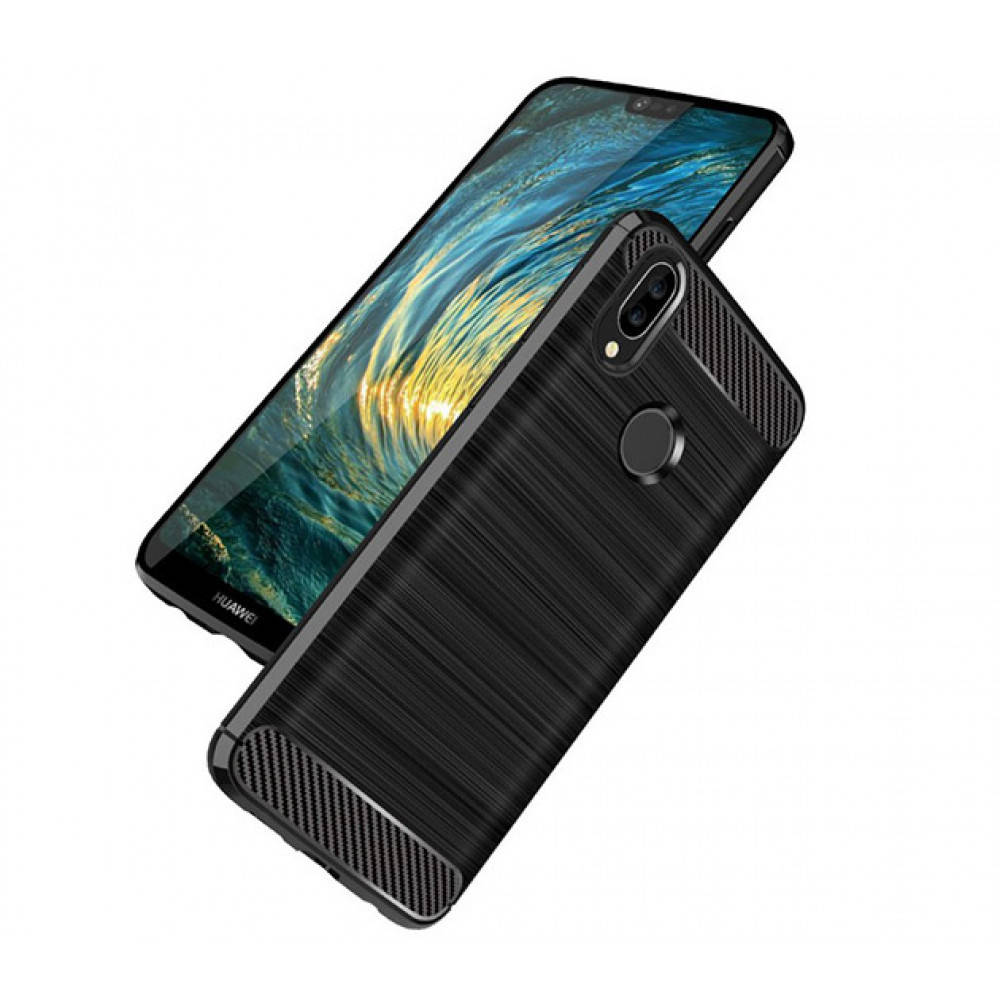 

Чехол накладка Polished Carbon для Huawei P20 Lite, Разные цвета
