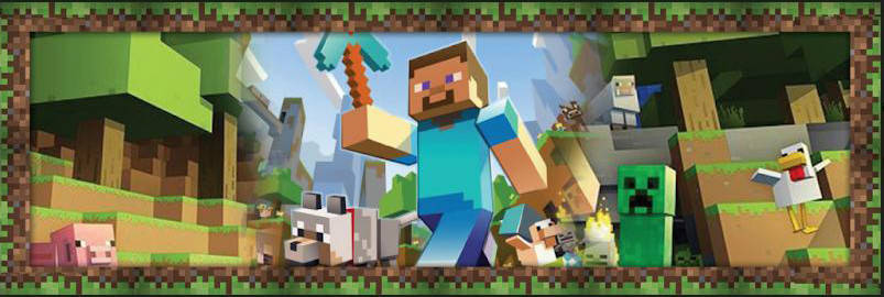 

Плакат Майнкрафт Стив / Minecraft 30х90 см для Кенди - бара (Тематический)-