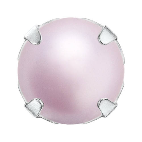 

Кабошоны в цапах Preciosa (Чехия) 5 мм Lavender/серебро, Фиолетовый