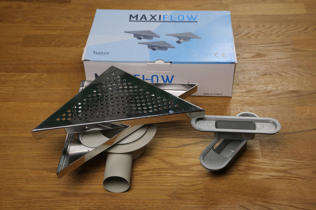 

Трап угловой, с нержавеющей стали, с поворотным сифоном, Хром