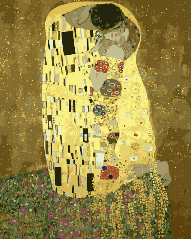 

Картина по номерам DIY Babylon Золотой поцелуй худ Густав Климт (VP200) 40 х 50 см