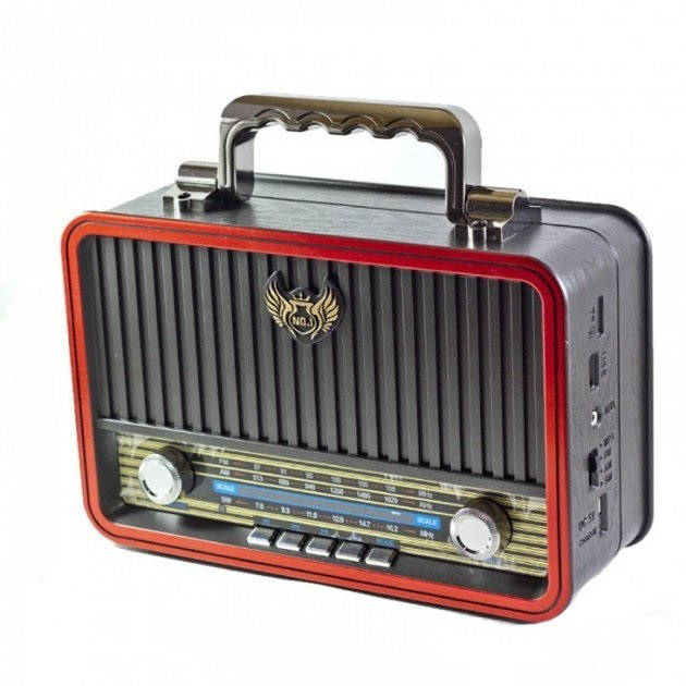 

Радиоприёмник с пультом Kemai Retro MD-1907BT Bluetooth красный