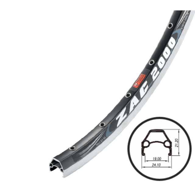 

Обод 28" WEINMANN ZAC 2000 36H чёрный анодированный
