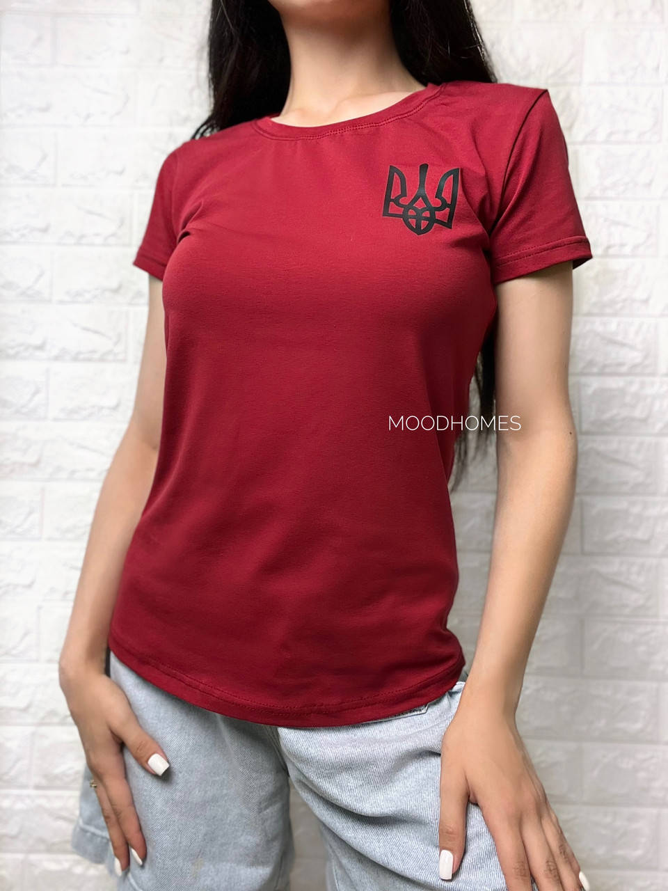 

Футболка женская, Бордовый