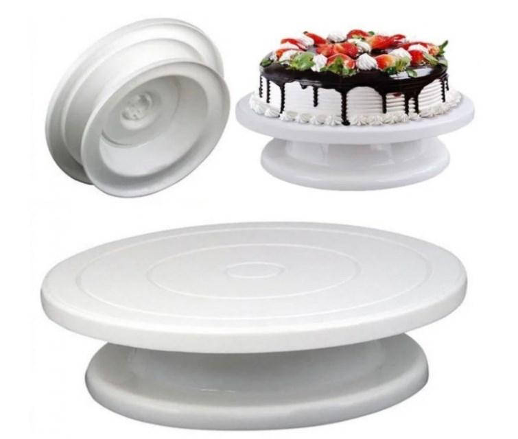 

Подставка для тортов 28cм вращающаяся, Белый