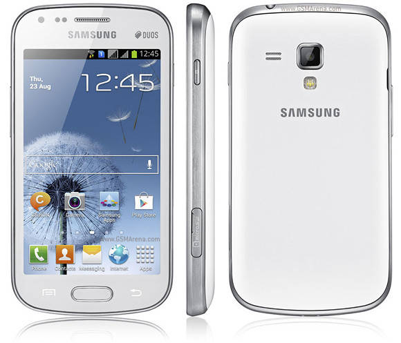 

Samsung S DUOS. 4" 2SIM 3G RAM0.8GB ROM4GB 1и5mPix Чёрно-синий Белый, Черный