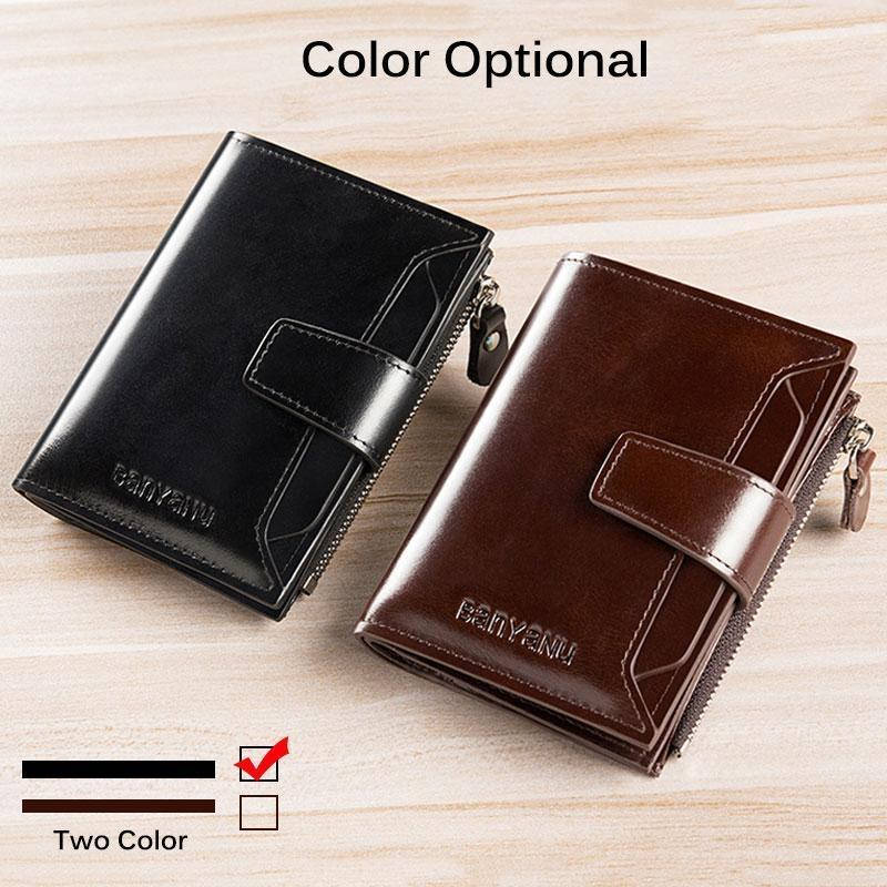 

Мужской кожаный черный кошелек