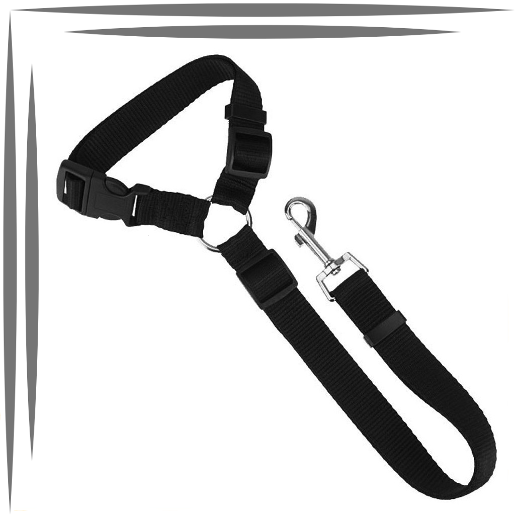 

Поводок для собаки - автомобильный ремень безопасности для собаки, Черный