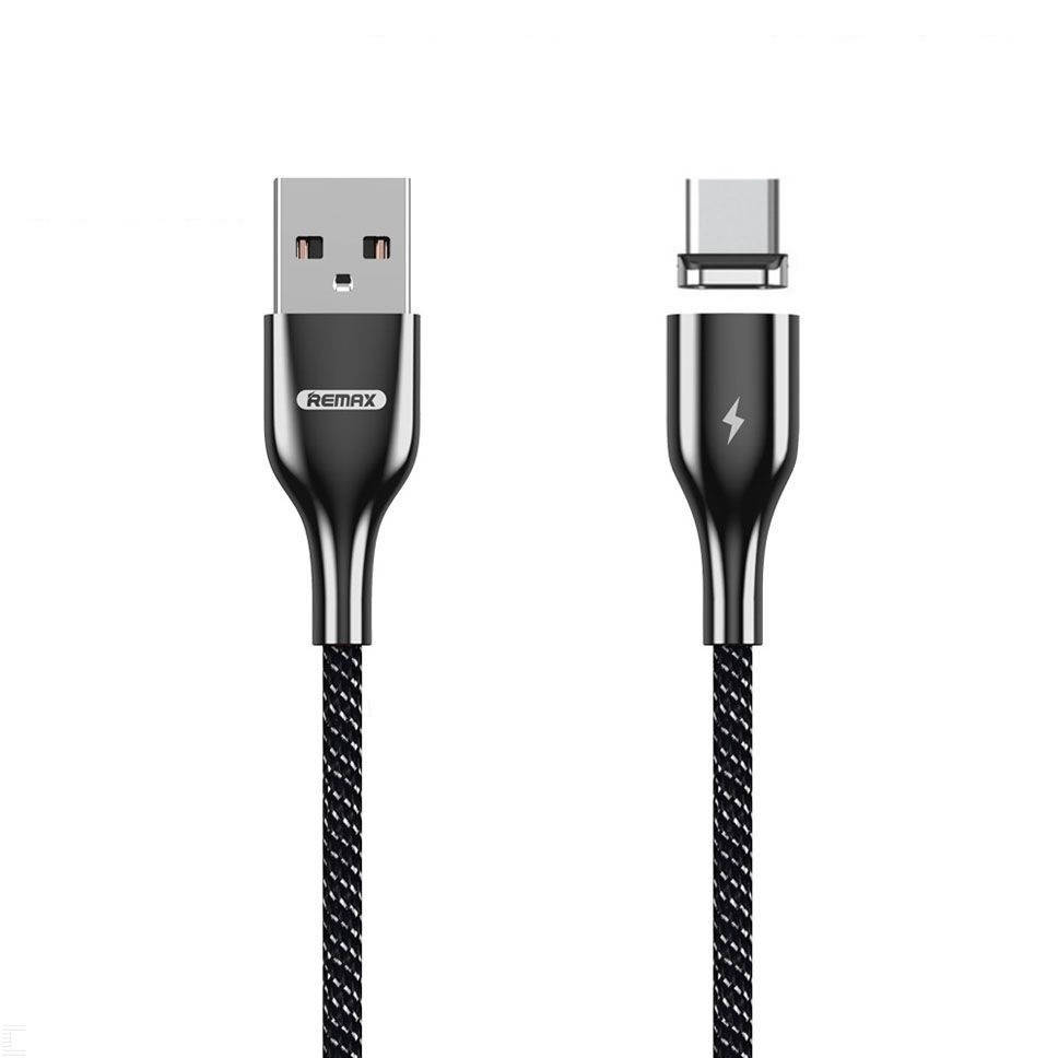 

Micro USB кабель 3.0 A 1 м Magnets Series Remax RC-158-Black, Черный