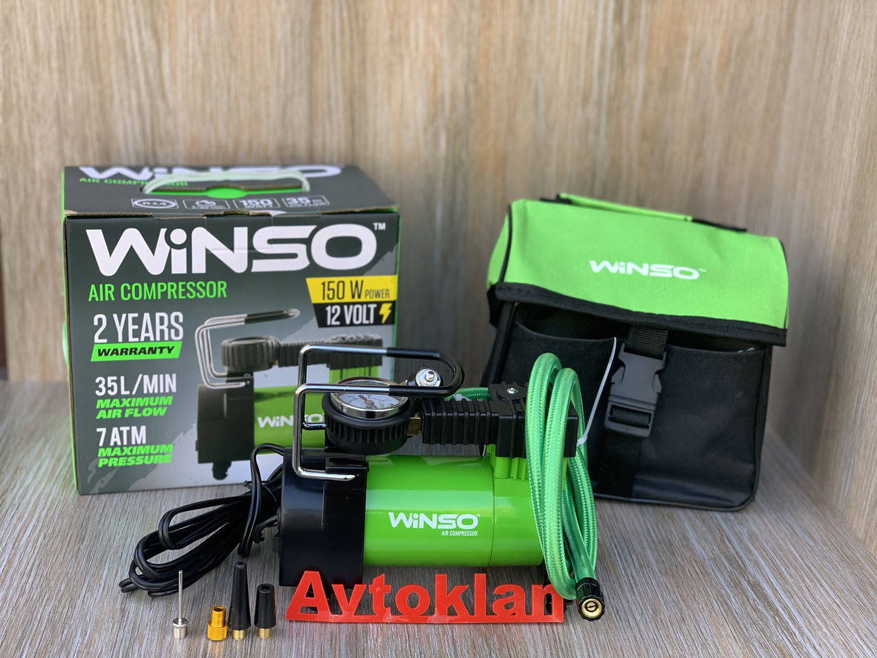 

Автомобильный компрессор Winso 121000 35л/мин 7атм URAGAN 90110 Ураган компресор для подкачки шин Гарантия