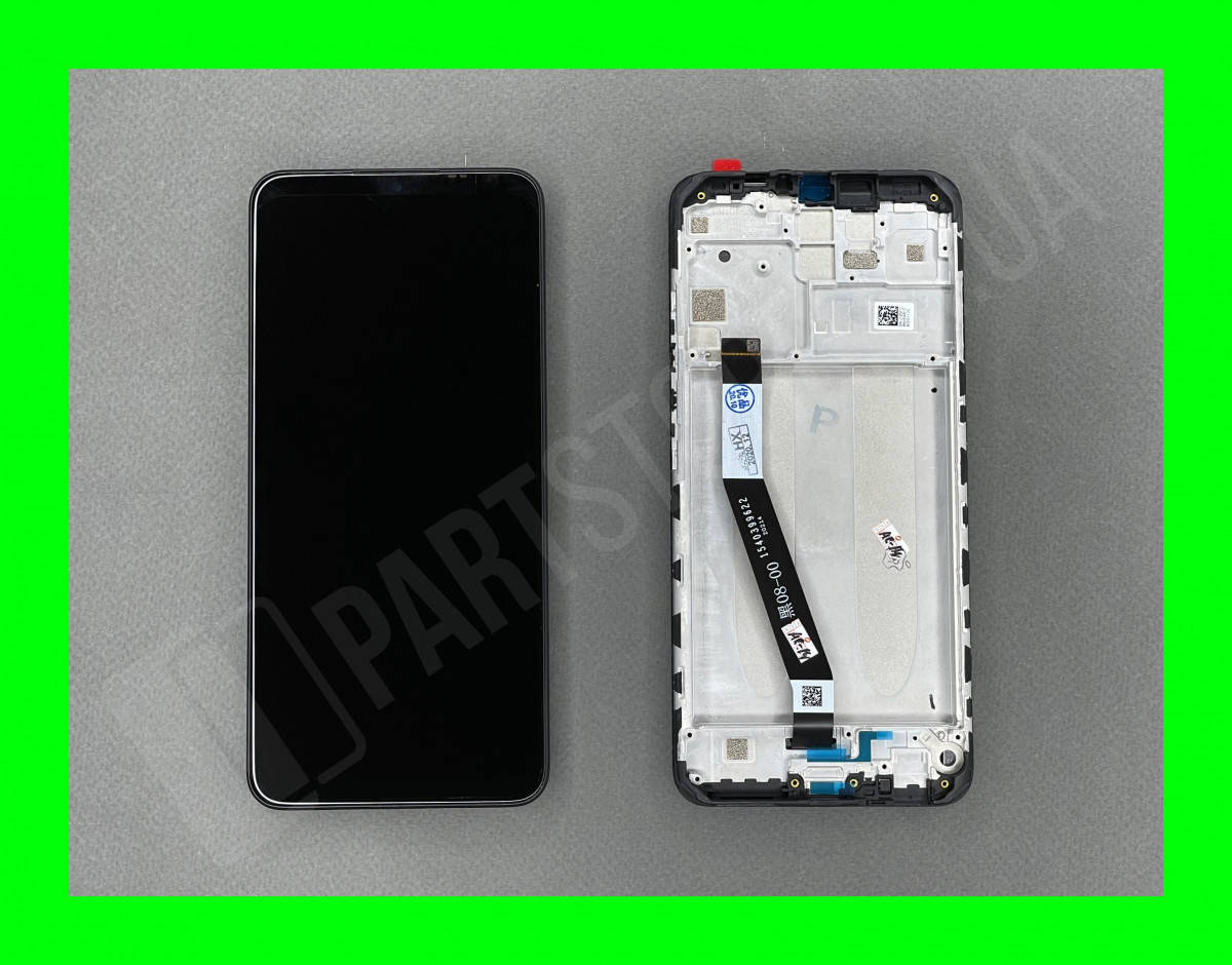 

Дисплей Xiaomi Redmi 9 с сенсором и рамкой, черный (оригинальные комплектующие)