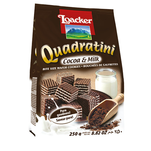 

Вафли Loacker Quadratini Cacao & Milk 250 g