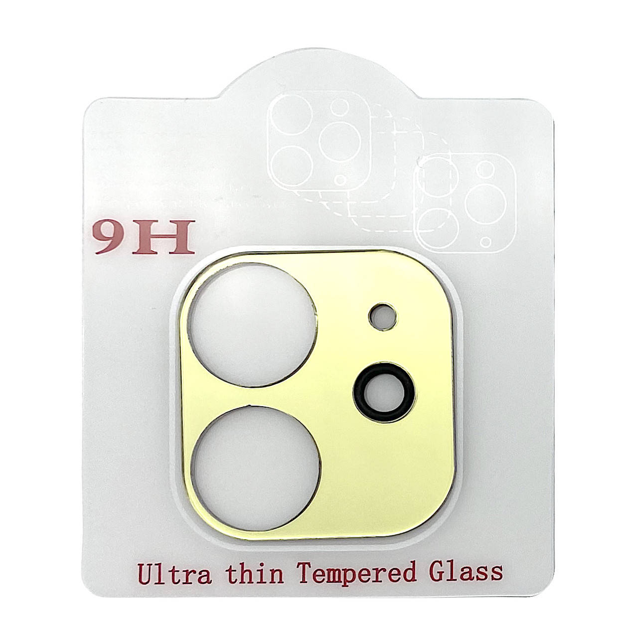 

Защитное стекло на камеру 3D Color Glass для Apple iPhone 12 6.1" (gold), Золотистый