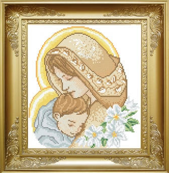 

Схема для вишивки бісером Мадонна і дитя. Арт. КРМ-5
