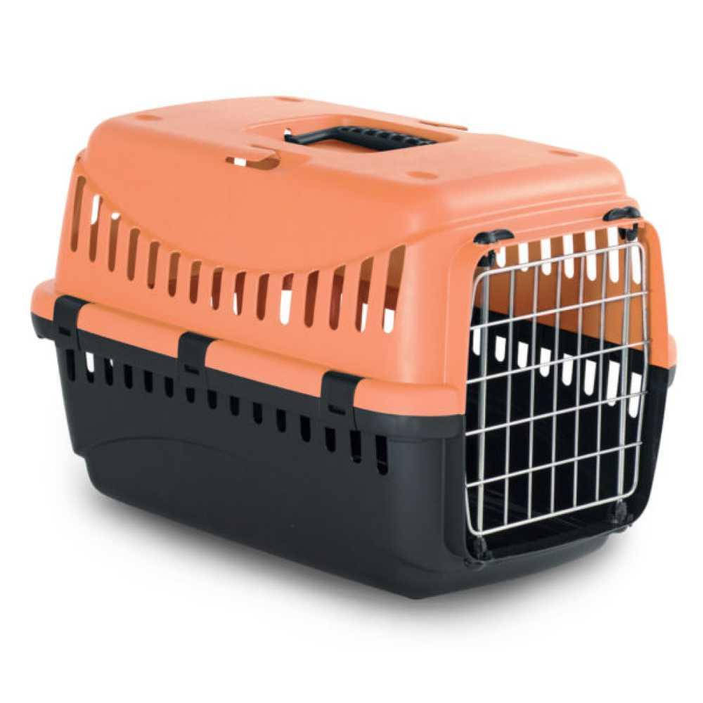 

Переноска для кошек и собак до 6 кг с металлической дверью GIPSY 1 SMAL Melone, 46х31х32 см персиковый