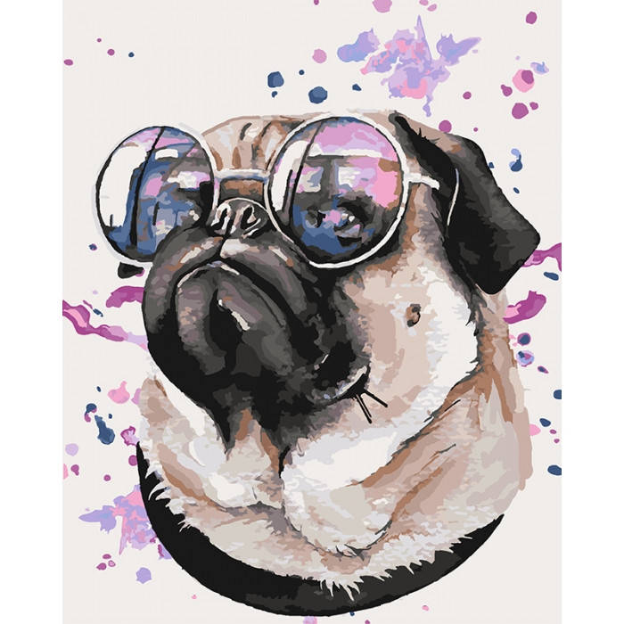 

Картина по номерам Задавака КНО4108 Идейка 40x50см.,собака