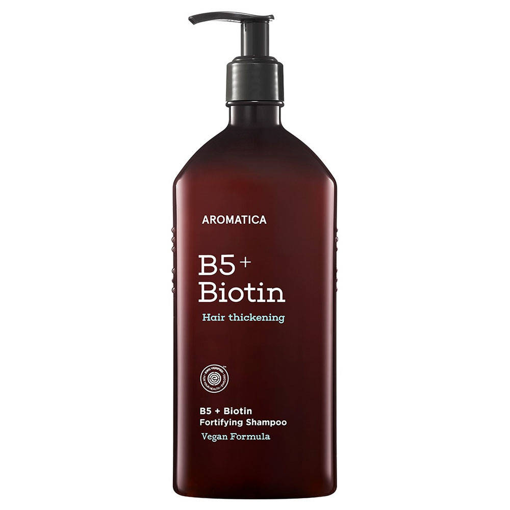

Бессульфатный укрепляющий шампунь с биотином Aromatica B5 + Biotin Fortifying Shampoo 400 ml