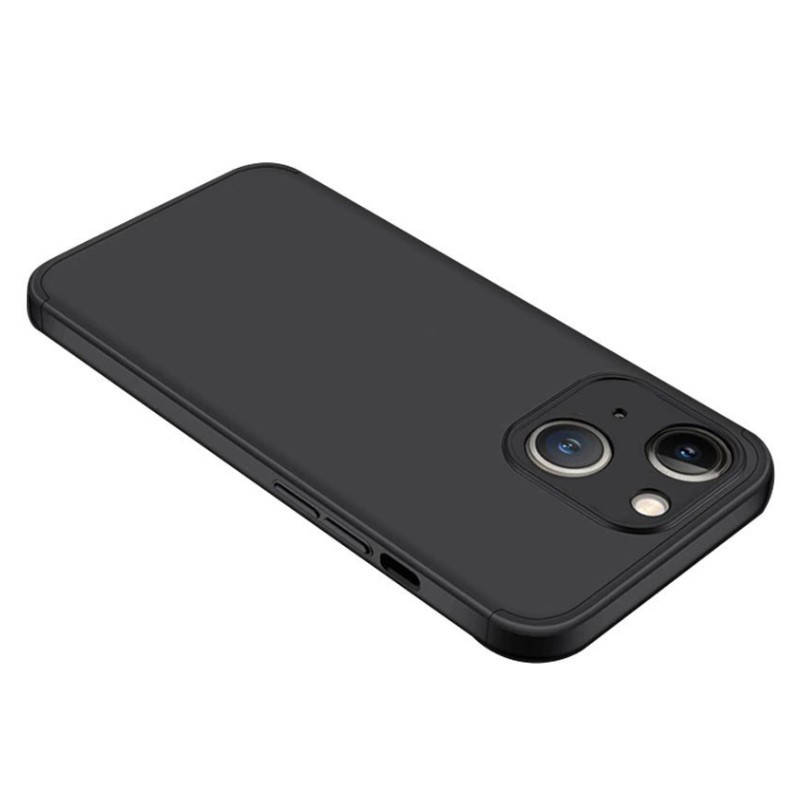 

Чехол GKK для Apple iPhone 13 защита 360 градусов (Разные цвета) Черный
