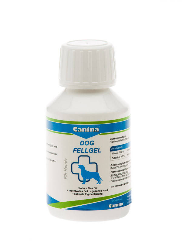 

Canina Dog Fell Gel 100мл- гель с биотином и цинком для мелких привередливых собак