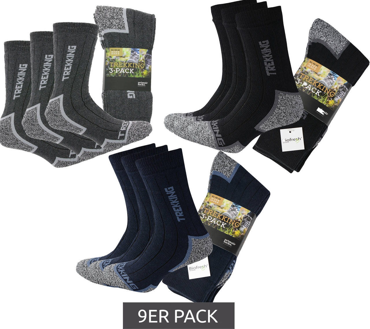 

Носки Trekking-Socken. Оригинал. (ар.185646). 3 шт., Черный