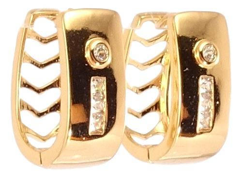 

Серьги Xuping Позолота 18K колечки "Вставки циркония"