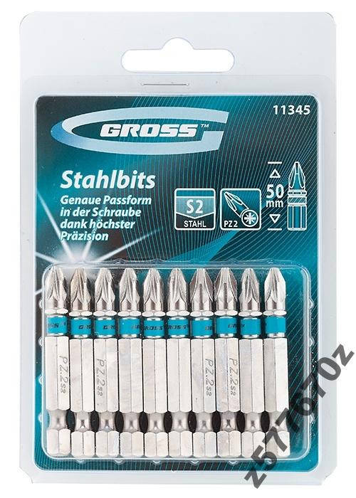 

Бита РZ2х50, сталь S2 (в лоте 1 бита) GROSS