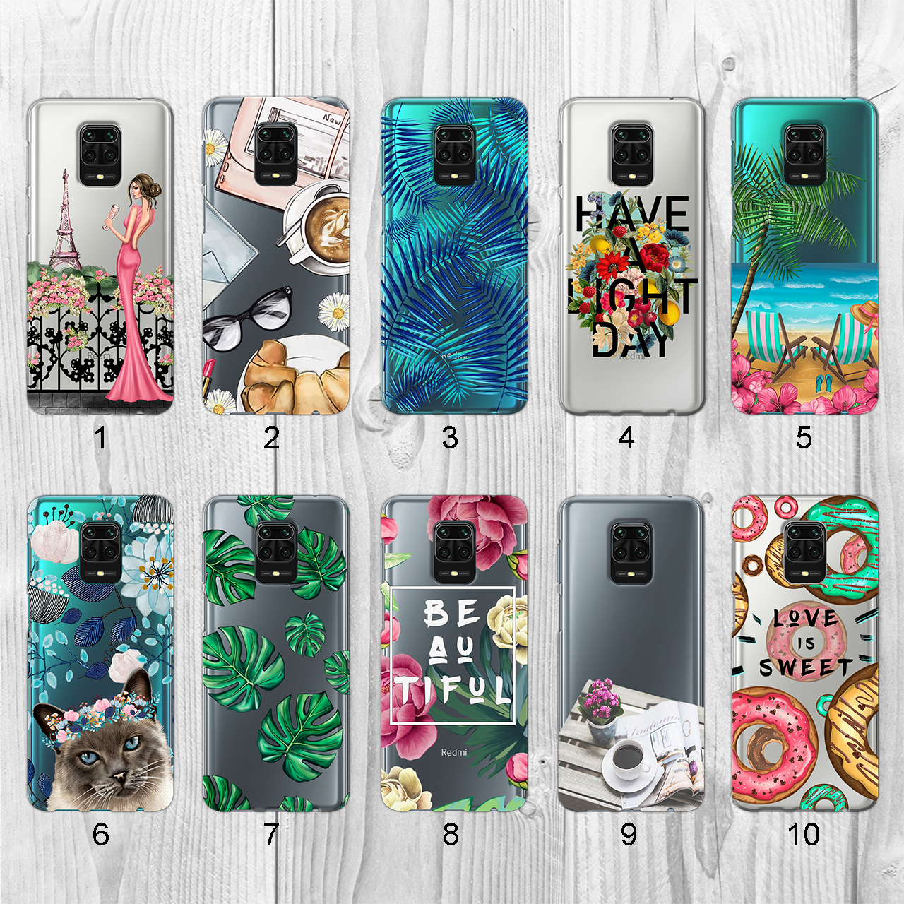 

Силиконовый чехол с рисунком для Xiaomi Redmi Note 9 Pro Max (new collection)