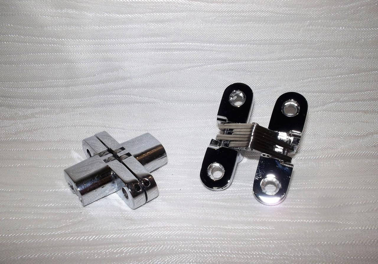 

Скрытая петля 45 х 12мм Хром