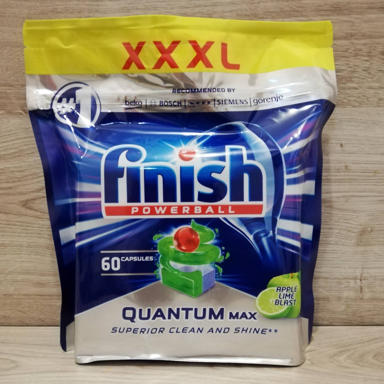 

Таблетки для посудомоечной машины FINISH Quantum Яблуко и Лайм 60 шт