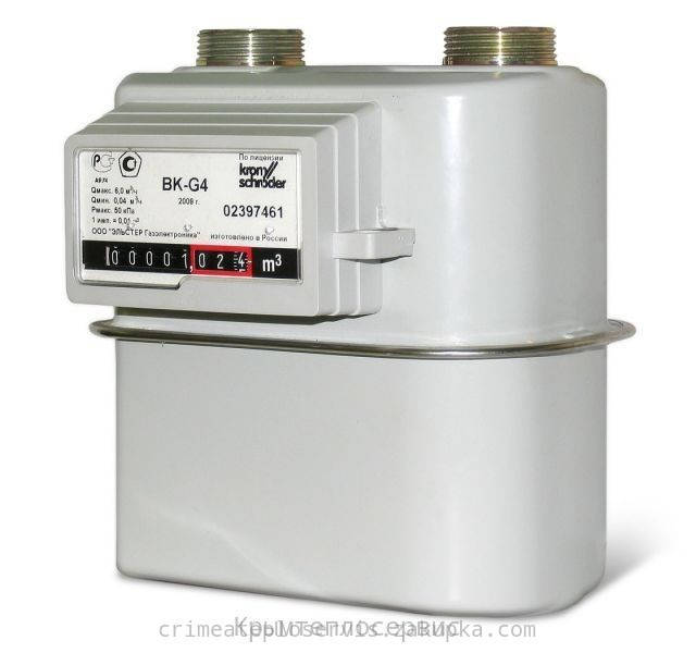 

Счетчик газа мембранный G4 Elster (Германия)