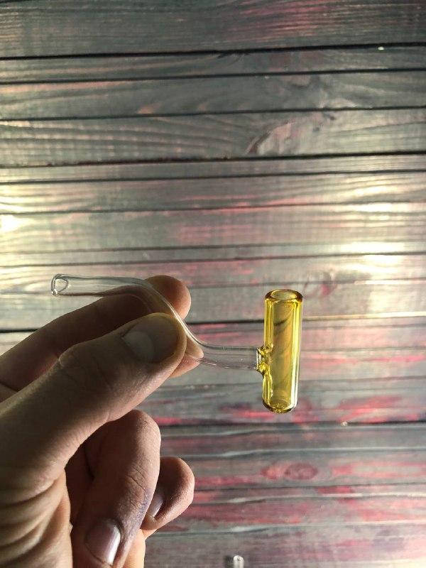

Стеклянная трубка для курения Oil Sherlock Tube Mini Yellow, Желтый