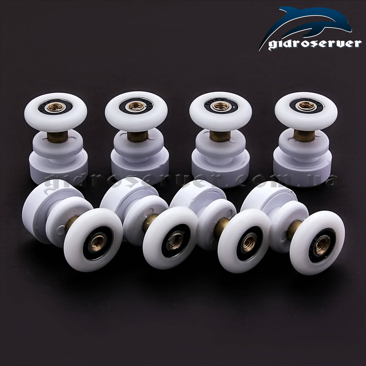 

Ролики для душевой кабины, гидробокса B-23A комплект., Белый