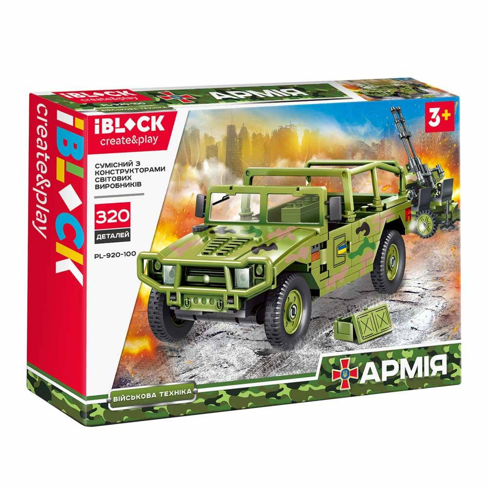 

Конструктор IBLOCK Армия Hummer с зенитной установкой PL-920-100 320 дет ЛЕго