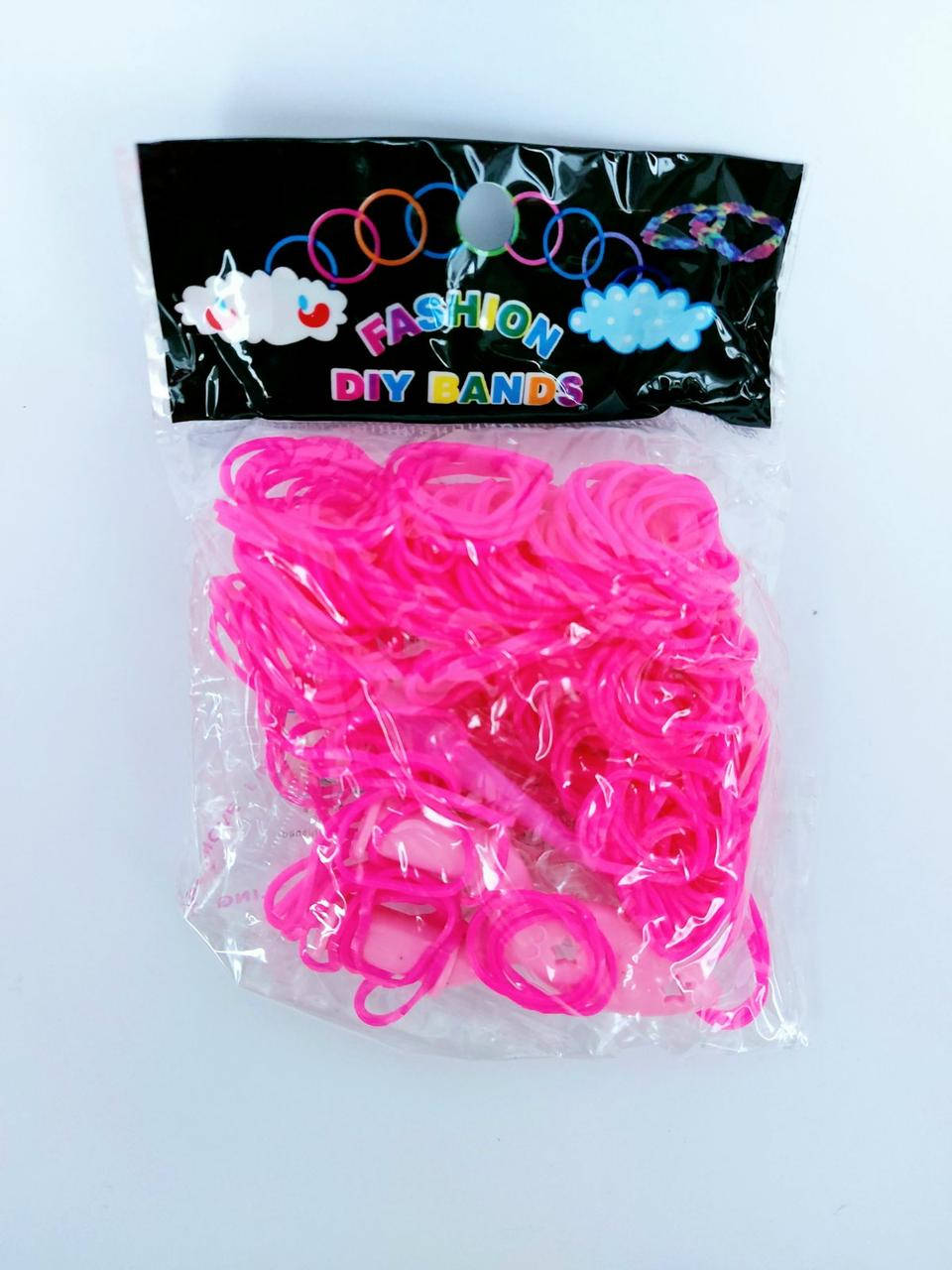 

Резинки для плетения браслетов малиновые 200шт