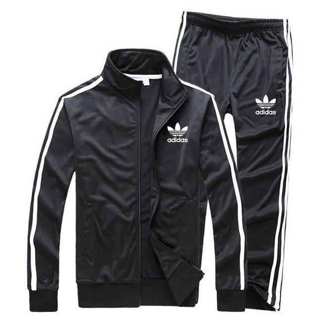 

Мужской демисезонный тренировочный костюм Adidas (Адидас), Черный