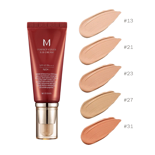 

BB крем Missha Perfect Cover BB Cream SPF42/PA++ оттенок №21, 50 мл