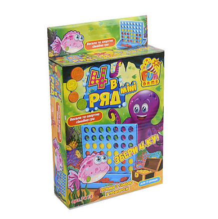 

Игра логическая mini "4 в ряд", Fun Game, 7414